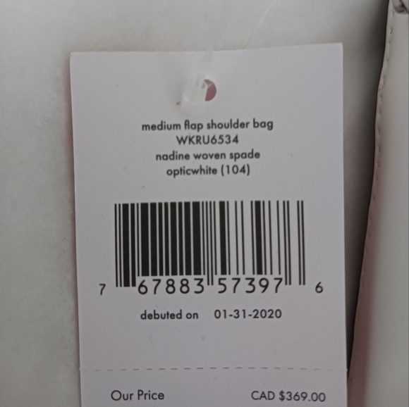 White Kate Spade purse - Picture 6 of 6